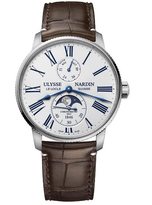 Ulysse Nardin Marine Torpilleur Moonphase White Limited Edition 42mm 1193-310LE-0A-175/1B watch